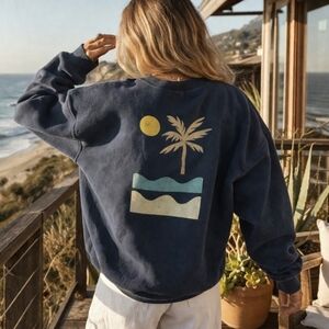 Saltwater Luxe - The Blue Fog Sweatshirt - M